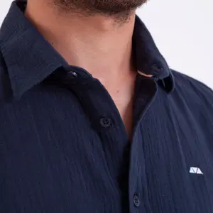 Bawełniana koszula z wytłaczanego woalu Camberabero image-2