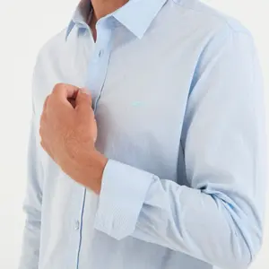 Bawełniana koszula lniana z długim rękawem Camberabero image-3