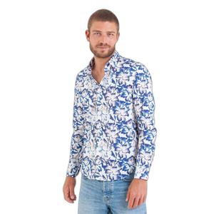 52718-b-bleu-long-sleeve-shirt-with-large-flower-print-camberabero-b-blue