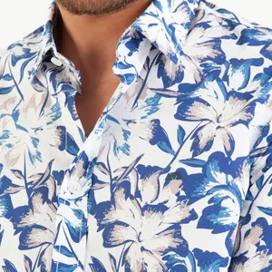 Koszula z długim rękawem w duże kwiaty Camberabero image-2