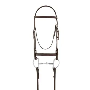 Padded Simple Bit Horse Bridles Camelot Traditional Crown Plain