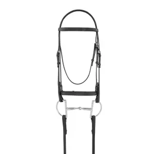 Padded Simple Bit Horse Bridles Camelot Traditional Crown Plain image-1