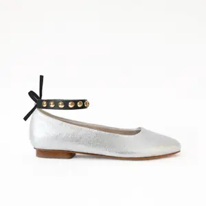 Ballerinas pulseiras de tornozelo com tachas douradas mulher Camia image-4