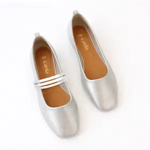 Bailarinas femininas Camia Triple Silver image-2