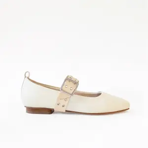 Ballerinas laço creme senhora Camia image-1