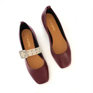 Ballerinas laço creme senhora Camia image-3