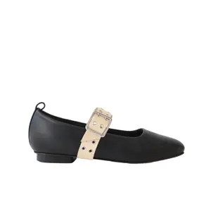 Ballerinas com Fivela Creme Senhora Camia