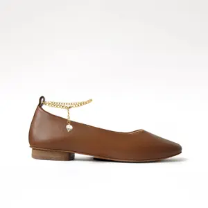 Ballerinas pulseiras de tornozelo douradas mulher Camia image-1