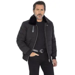 Quilted pilot jacket Schott image-1