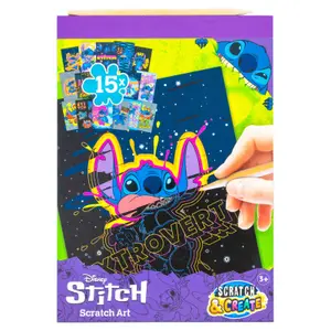 Papier Kraft Scratch Card Canenco Disney Stitch image-0