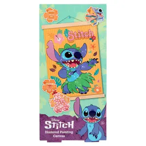 Papier Kraft Wooden Frame with Diamond Paint Canenco Disney Stitch Wooden image-0