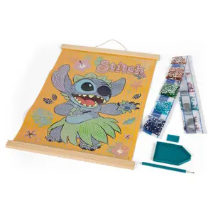 Papier Kraft Wooden Frame with Diamond Paint Canenco Disney Stitch Wooden image-1