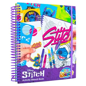 Children's activity stencil book Canenco Disney Sittch image-0