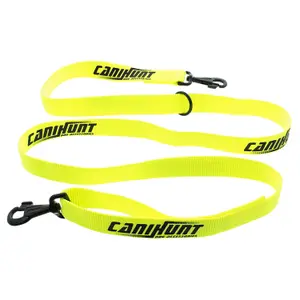 Hondentuig met ronde benadering (gevlochten) 2 karabiners drijvende ring Canihunt ALP image-0