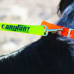 Hondentuig met ronde benadering (gevlochten) 2 karabiners drijvende ring Canihunt ALP image-2