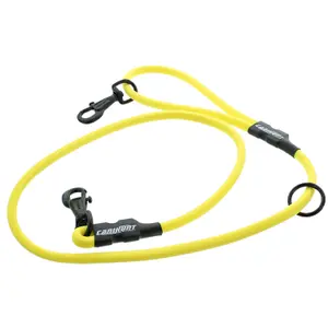 Round tracking dog leash with 2 carabiners and a floating ring Canihunt Xtreme image-0