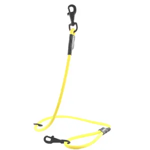 Round tracking dog leash with 2 carabiners and a floating ring Canihunt Xtreme image-1