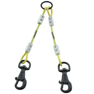 Accouple 2 chiens câble métallique gainé 2 mousquetons Canihunt Xtreme image-0