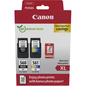 Blækpatron Canon PG-560XL/CL-561XL Photo Value Pack (x2)