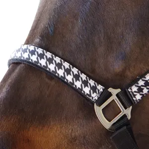 Halter and lead rope set for horse Canter Pied De Poule image-1