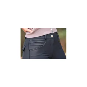 Damskie spodnie jeździeckie z lejem kolanowym Canter Cassis image-3