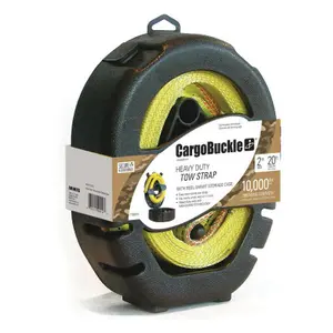 Tow Strap with Storage System Cargo Buckle image-1