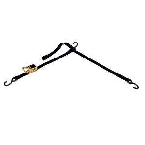 Saddle Strap with Ratchet 3 Hooks Cargo Buckle