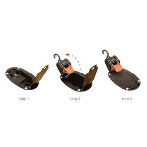 Saddle Strap with Retractable Ratchet Cargo Buckle