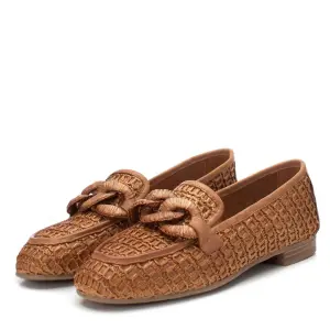 Dames leren mocassins met metallic touch Carmela image-2