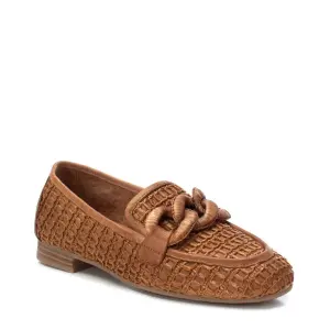 Dames leren mocassins met metallic touch Carmela image-1
