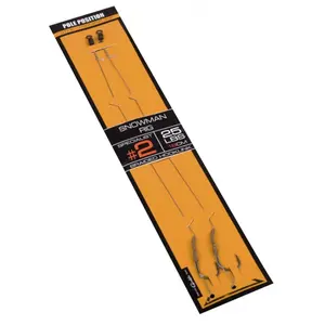Montage Carp products Pole Position Snowman Rig (x2) image-0