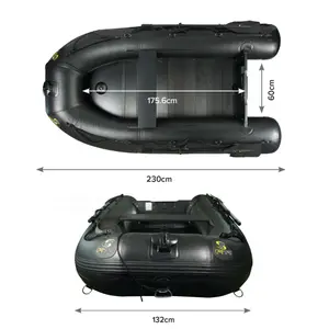 Nadmuchiwana łódź Carp Spirit Black Boat ALU