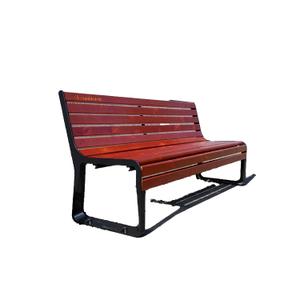 Wooden bench with backrest Carrington Premium