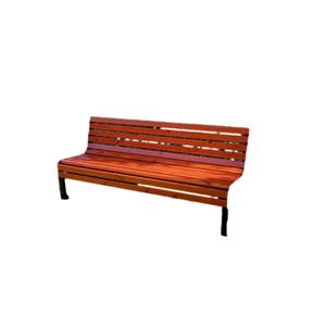 Wooden bench with backrest Carrington Premium image-1