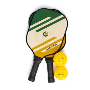 Raquette de pickleball écologique de base en bois Carrington (x2)