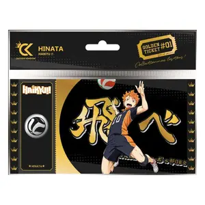 Sammelkarte Cartoon Kingdom Haikyu!! Golden Ticket Black Edition #01 Hinata (x10) image-0
