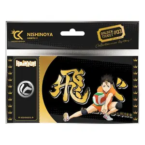 Sammelkarte Cartoon Kingdom Haikyu!! Golden Ticket Black Edition #03 Nishinoya (x10) image-0