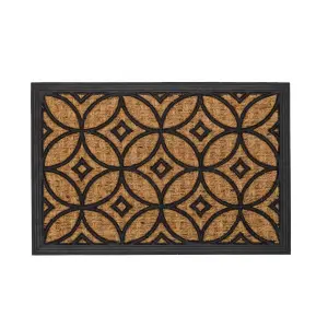Coconut fiber and gum deco doormat Casa Selección image-0
