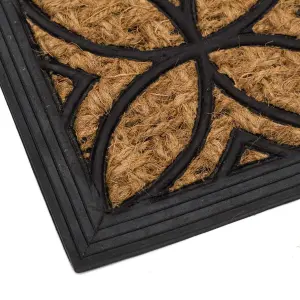 Coconut fiber and gum deco doormat Casa Selección image-1