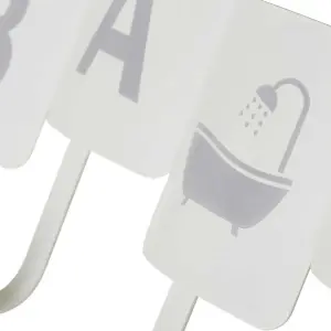 Badezimmergarderobe mit 4 Metallhaken Casa Selección image-1