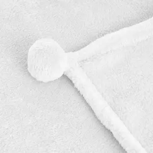 Coperta di flanella con nappe Casa Selección Candy image-1