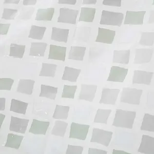 Rideau salle de bain mosaic PVC Casa Selección image-1