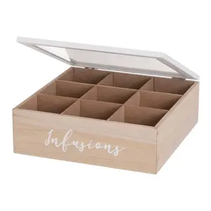 Doos met 9 vakken mdf-kristal Casa Selección image-1