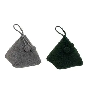 Fabric-sand triangle doorstops Casa Selección (x2) image-0
