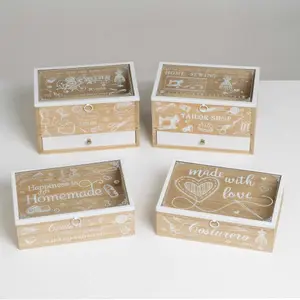 Boîte à couture en verre-métal-MDF Casa Selección image-1