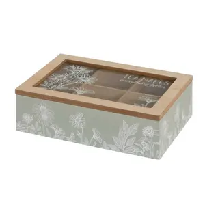 Caisse à 6 compartiments MDF-cristal Casa Selección image-0