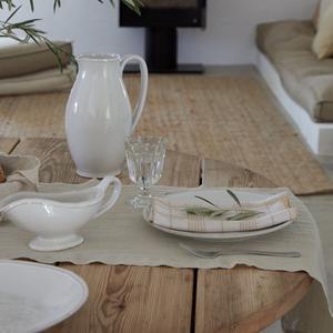 Tischserviette aus Leinen und Baumwolle Casafina Carolina (x2) image-1