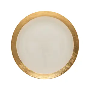 Glas-Präsentationsteller mit goldenem Rand Casafina Camilla (x6)