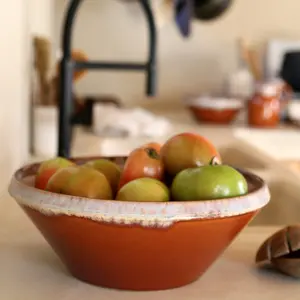 Μεγάλο ανοιχτό μπολ σαλάτας κεραμικό Casafina image-1