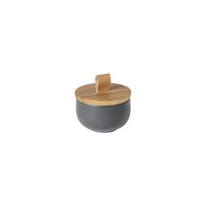 xox092-see-salt-shaker-with-wooden-lid-casafina-by-cn-seed-grey-9-2x5-7-cm